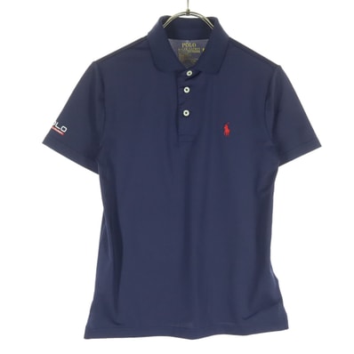 美品 POLO RALPH LAUREN ポロラルフローレン ワンポイントロゴ 半袖 ポロシャツ 140 ネイビー