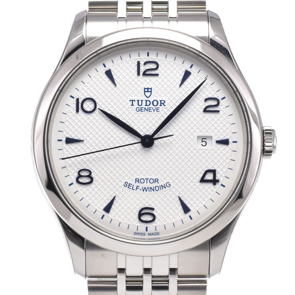チューダー TUDOR 91650-0005 デイト ホワイト 自動巻き メンズ 極美品 箱・保証書付き 腕時計 M#151195