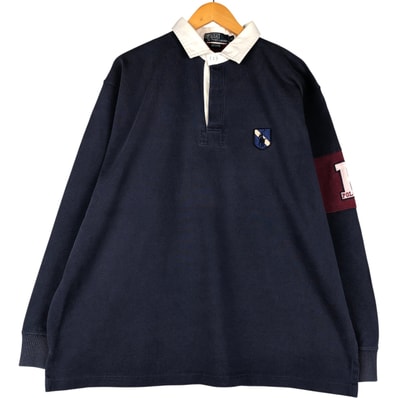 古着 ラルフローレン Ralph Lauren POLO by Ralph Lauren 長袖 ラガーシャツ メンズXL相当/eaa601122