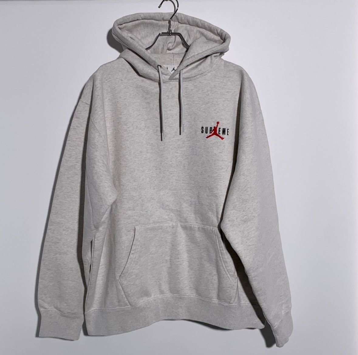 Supreme x Jordan Hooded Sweatshirt "Ash Grey" HF0836-051