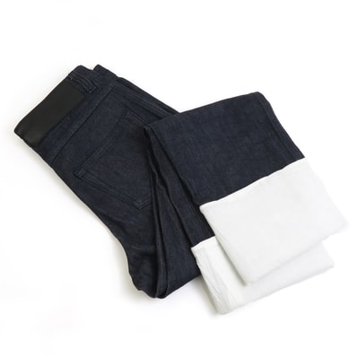 ロエベ LOEWE デニムパンツ ジーンズ デニム インディゴブルー レディース【中古】 55788m