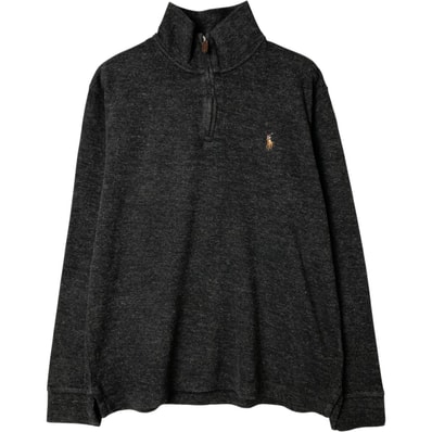 古着 ラルフローレン Ralph Lauren POLO RALPH LAUREN ハーフジップスウェットシャツ トレーナー メンズM相当/eaa587923