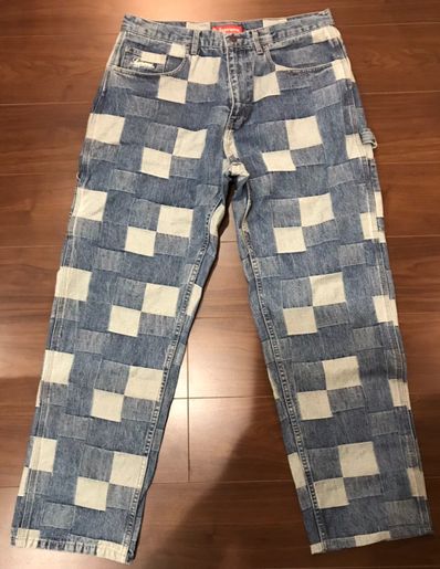 Supreme Patched Denim Painter Pant "Blue"