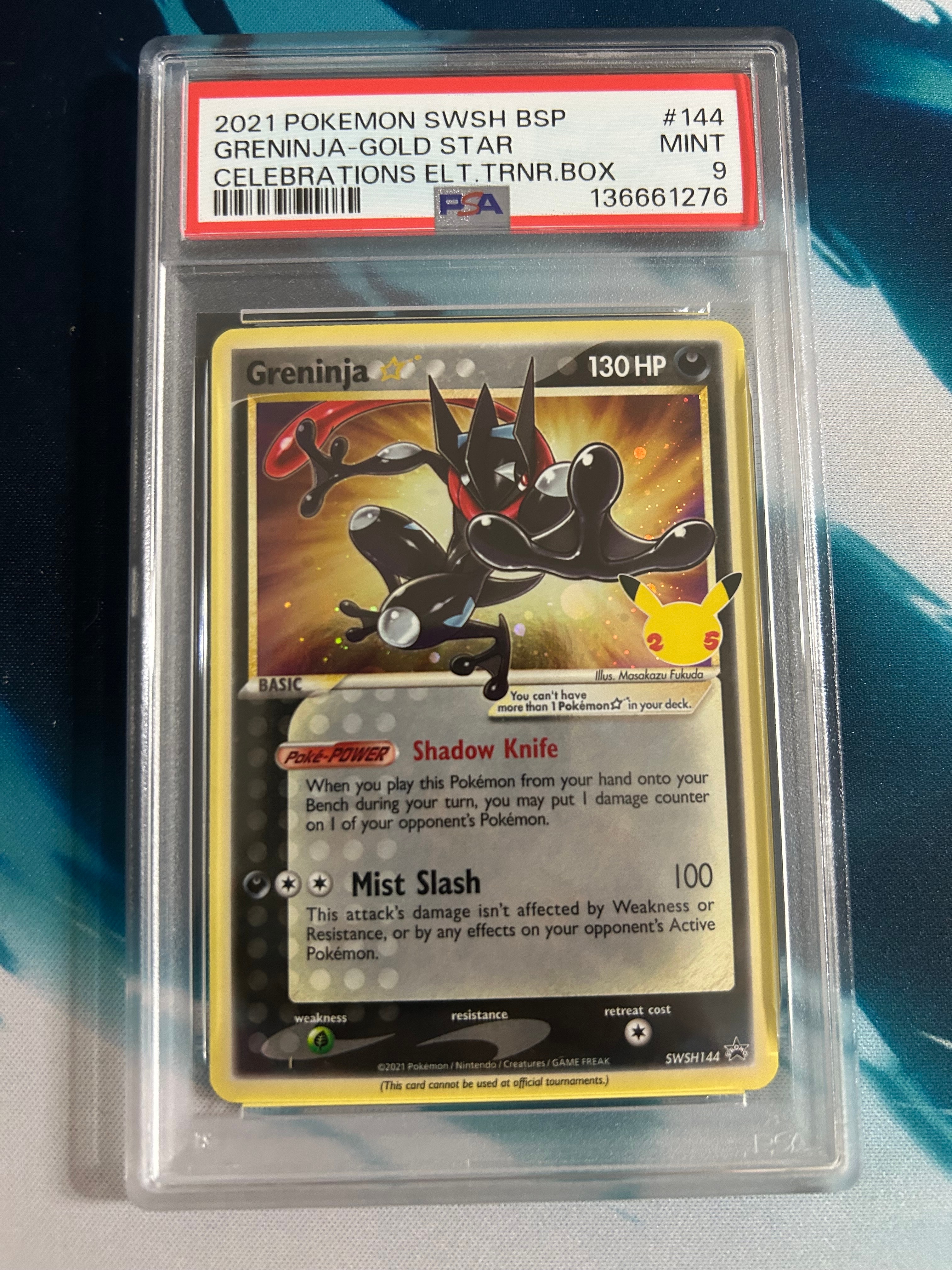 PSA9】ゲッコウガ☆ P [SWSH144]【英語版】(ソード&シールド「セレブ