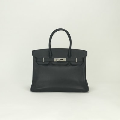 エルメス HERMES バーキン30 バーキン 30 バッグ トートバッグ エプソン ノワール Noir ブラック Black 黒 シルバー金具 ヴォーエプソン ハンドバッグ