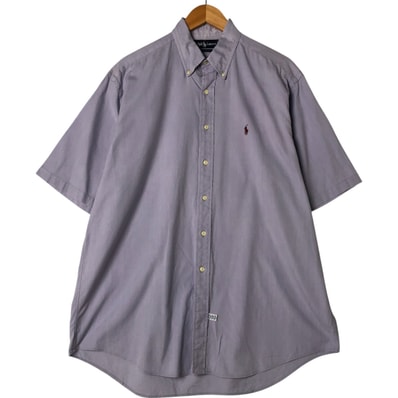 古着 ラルフローレン Ralph Lauren 半袖 ボタンダウンシャツ メンズL相当/eaa553255