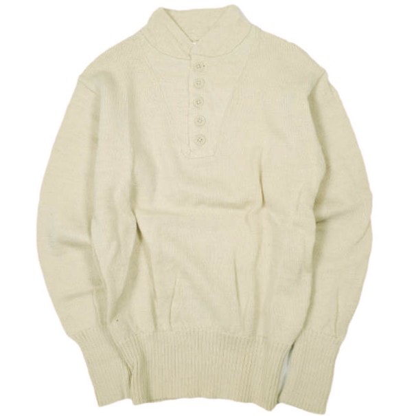 BEAMS BOY ビームスボーイ ミリタリーヘンリーネックニット 13-15-0309-138 ONE SIZE Natural セーター プルオーバー トップス g13959