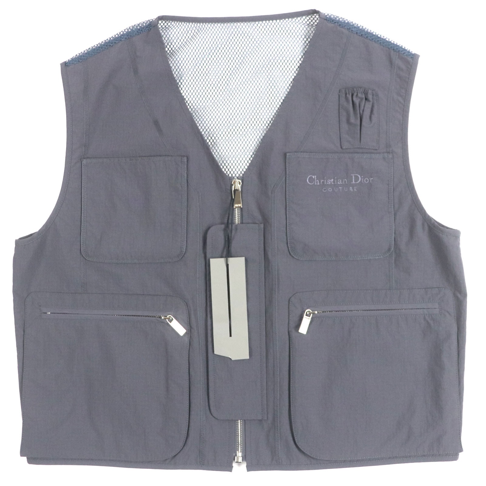未使用品 ディオール オム
 ベスト Multi Pocket Zipup Vest グレー メンズ 52 383C670A5771