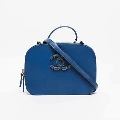 シャネル CHANEL 23番台 2016-2017 レザー 2way バニティ トップハンドル ショルダーバッグ【中古】