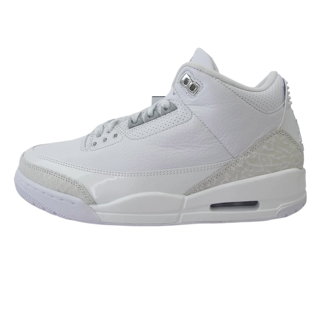 NIKE ナイキ スニーカー CT8532-111 AIR JORDAN 3 RETRO Pure Money エア ジョーダン 3 レトロ ピュア マネー スニーカー ホワイト系 26.5cm【新古品】【未使用】【中古】