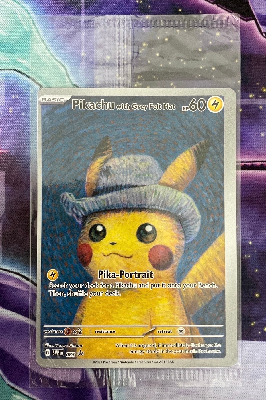PSA9】ピカチュウ : プロモ [SVP EN 085](「ゴッホ展」 プロモーション