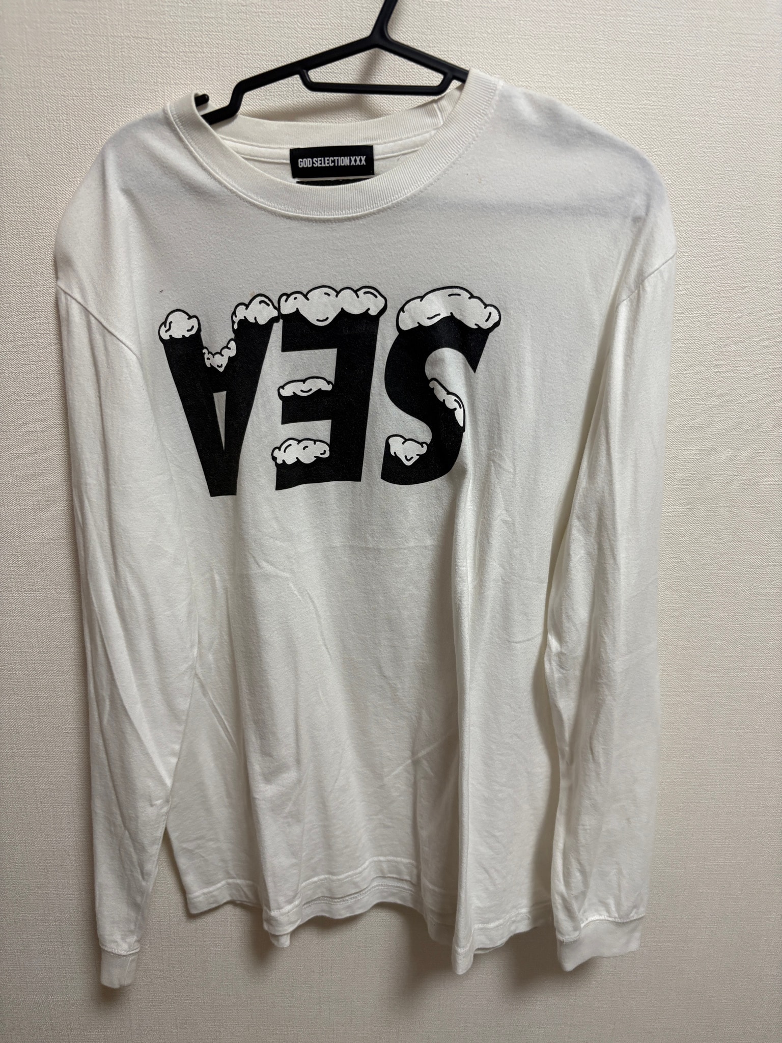 GOD SELECTION XXX x WIND AND SEA LONG SLEEVE T-SHIRT GX-A22-WSLT-01 "White"