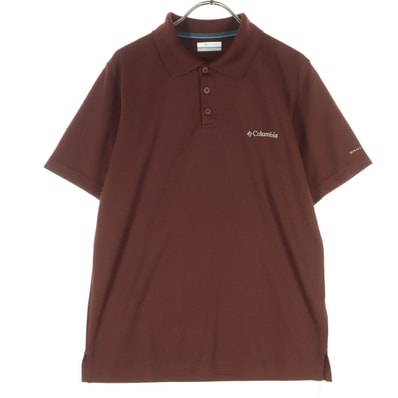 美品 Columbia コロンビア 半袖 ポロシャツ S ブラウン系