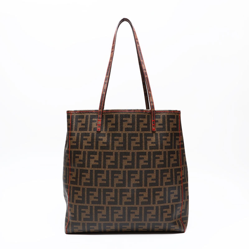 フェンディ FENDI ズッキーノ PVC トートバッグ【中古】