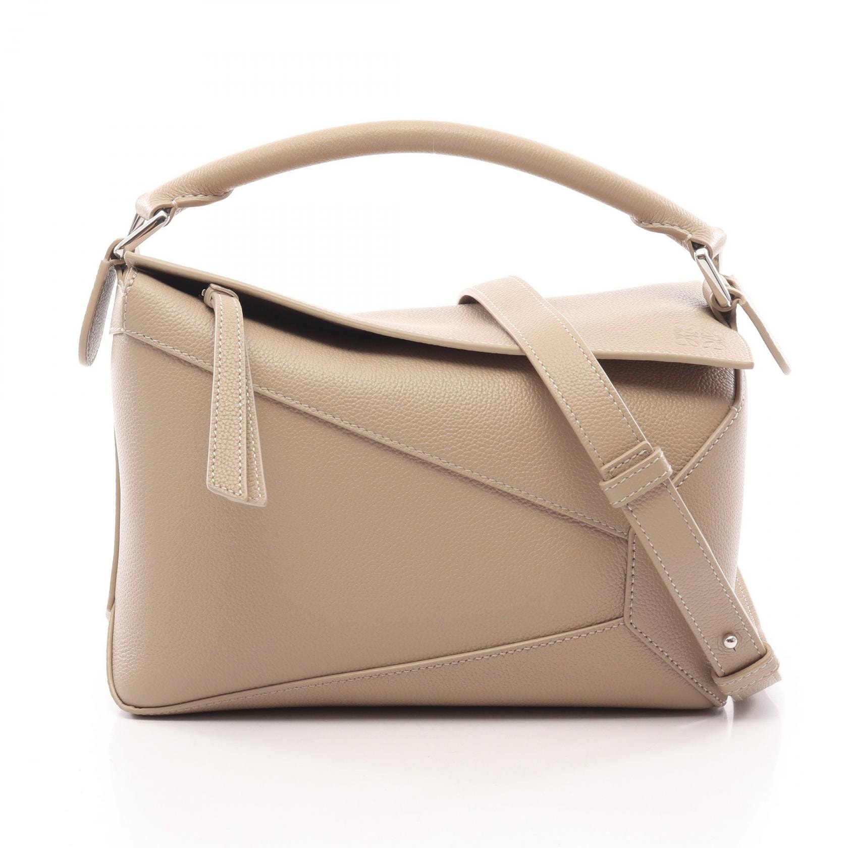 ロエベ LOEWE パズルエッジ バッグ スモール 2WAY ハンドバッグ バッグ レザー レディース ベージュ系 A510P60XAW5541 【新品】