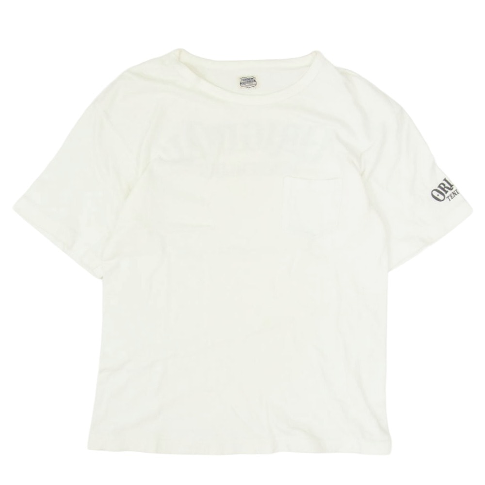 TENDERLOIN テンダーロイン バックプリント ポケット Tシャツ ショートスリーブ 半袖 カットソー オフホワイト系 S【中古】