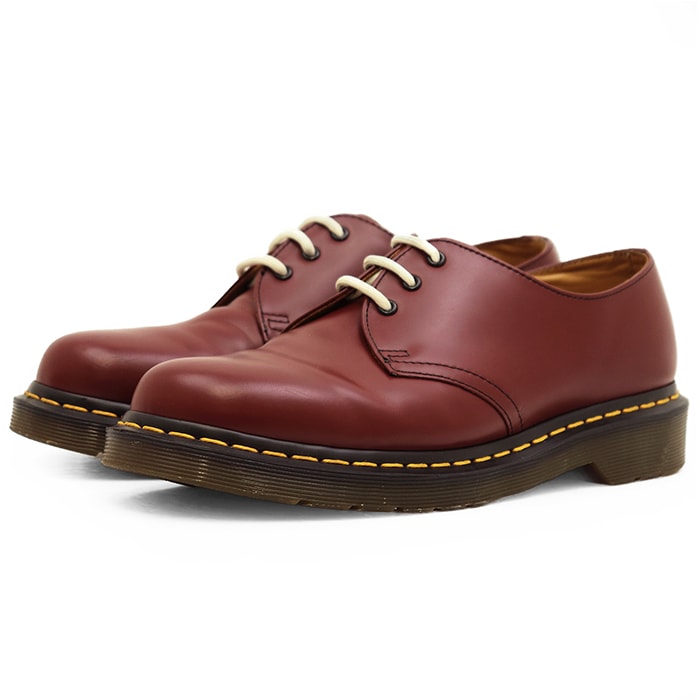 【SALE】Dr.Martens ドクターマーチン ローファー サイズ 7 メンズ 3ホール プレーントゥ ダービー シューズ 靴 レッド 赤 タイ製