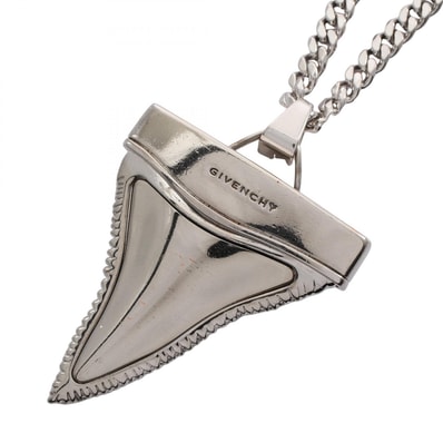 ジバンシィ GIVENCHY シャークトゥース ネックレス ジュエリー メタル メンズ レディース シルバー系 【中古】