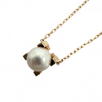 CARTIER カルティエ ネックレス Cドゥカルティエ ペンダント ジュエリー アクセサリー アジャスター付き 18金PG Au750 K18ピンクゴールド パール B7059000 レディース 約4.3g【中古品】