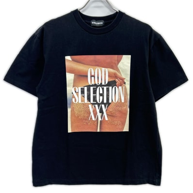 ゴッドセレクショントリプルエックス ロゴプリント 半袖Tシャツ S