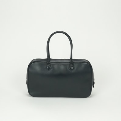 エルメス HERMES プリュムエラン プリュム プリュム28 プリュムエラン28 バッグ トートバッグ ボックスカーフ ノワール Noir ブラック Black 黒 シルバー金具 ハンドバッグ