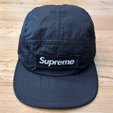 Supreme Washed Nylon Camp Cap ウォッシュド ナイロン キャンプ キャップ ボックスロゴ シュプリーム ブラック 黒