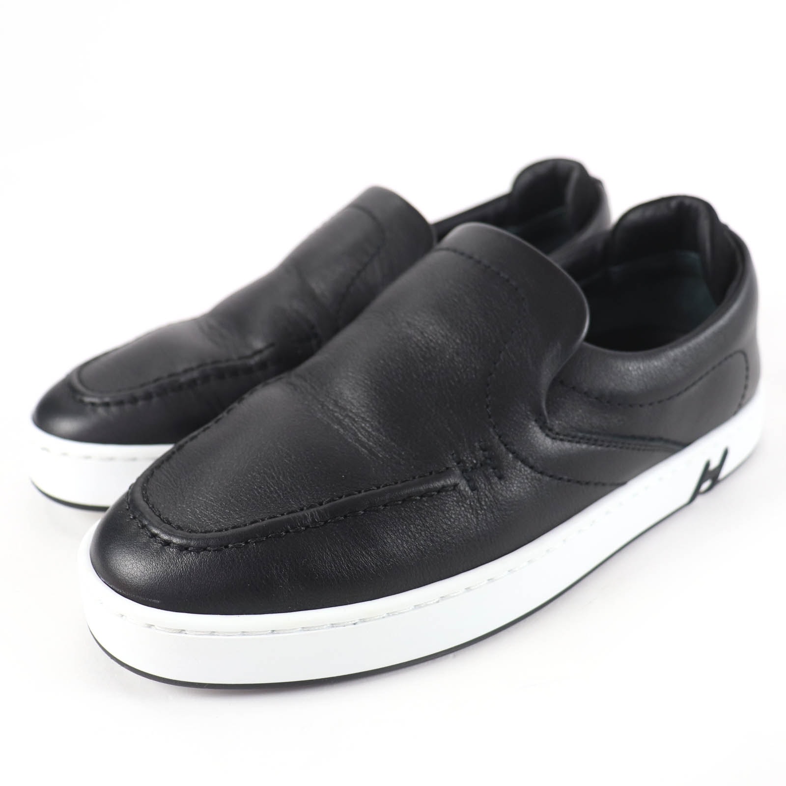 美品 エルメス ローカットスニーカー キディ ブラック レディース 35