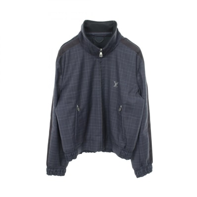 ルイ・ヴィトン LOUIS VUITTON グレンチェック トラックトップ ブルゾン 衣料品 アウター ウール メンズ ネイビー系 RM252MF PRJ HTFB3E 【中古】