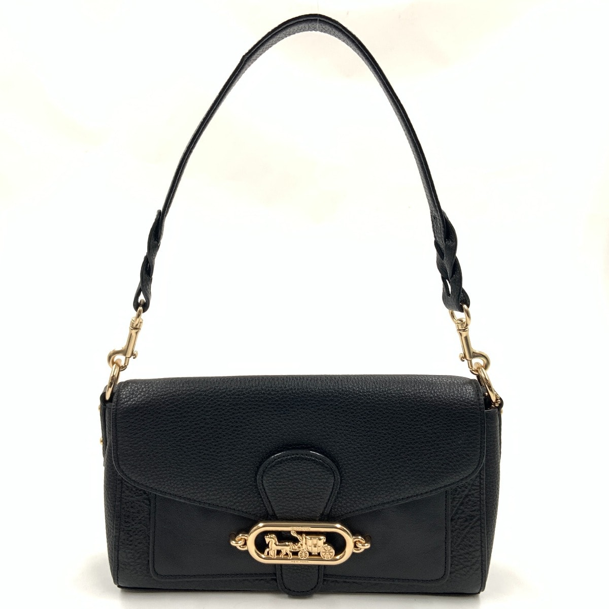 COACH コーチ ホースキャリッジ レザー 2way ショルダーバッグ F91105 ブラウン
