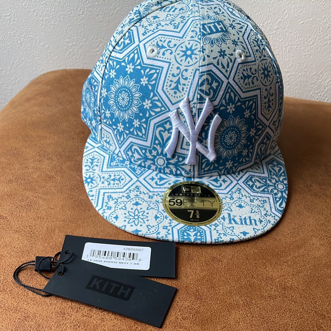 Kith x New Era x New York Yankees Moroccan Tile Low Crown Cap "Canvas/Multi"