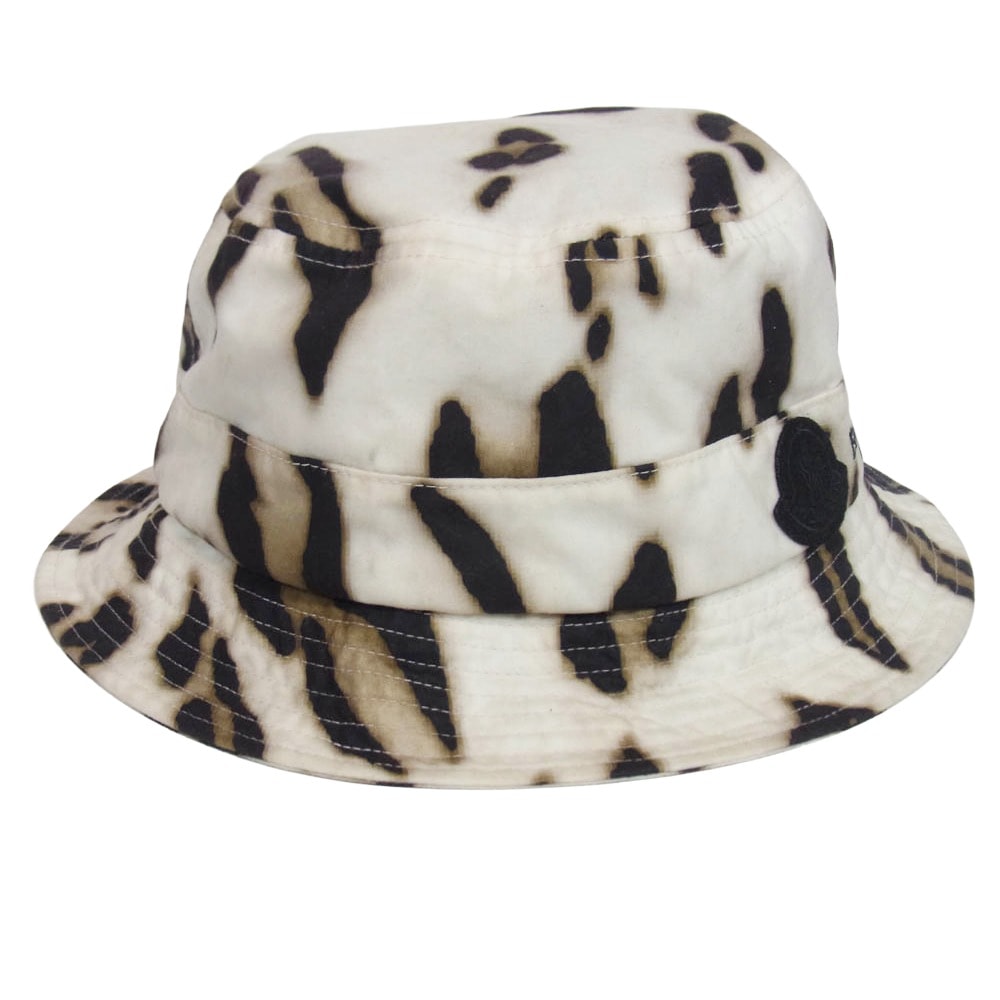 MONCLER モンクレール 帽子 H20923B00021 Barbour バブアー Bucket Hat ロゴワッペン バケットハット ホワイト系 L【中古】
