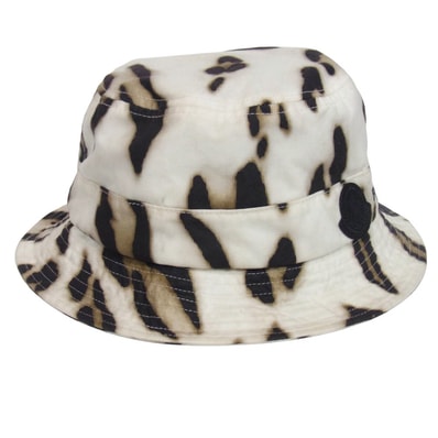 MONCLER モンクレール 帽子 H20923B00021 Barbour バブアー Bucket Hat ロゴワッペン バケットハット ホワイト系 L【中古】