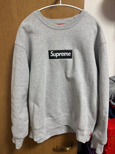 Supreme Box Logo Crewneck "Heather Grey" (22FW)