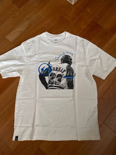 Air Jordan Travis Scott Fragment Tee "White"