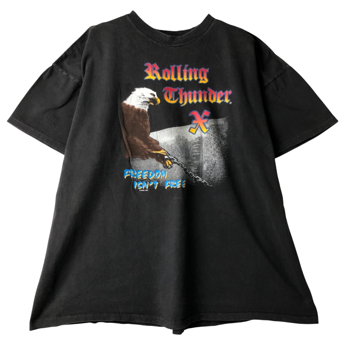 古着 ビッグサイズ 90年代 オニータ ONEITA POWER-T 鷲柄 イーグル柄 プリントTシャツ USA製 メンズXXXL相当 ヴィンテージ/eaa608165