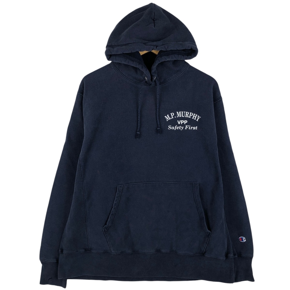 古着 チャンピオン Champion REVERSE WEAVE リバースウィーブ M.P. MURPHY アドバタイジング スウェットプルオーバーパーカー メンズL相当/eaa645477