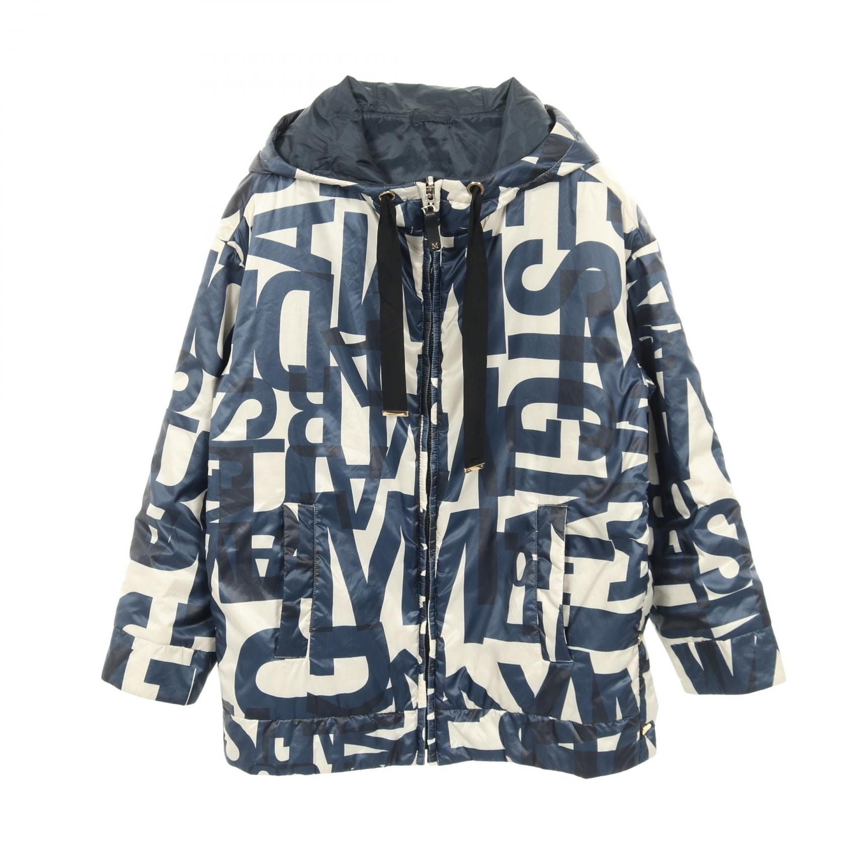 マックスマーラ MAX MARA Logo Jackets CAMELUXE 衣料品 アウター ポリエステル レディース ホワイト系 / ネイビー系 【中古】
