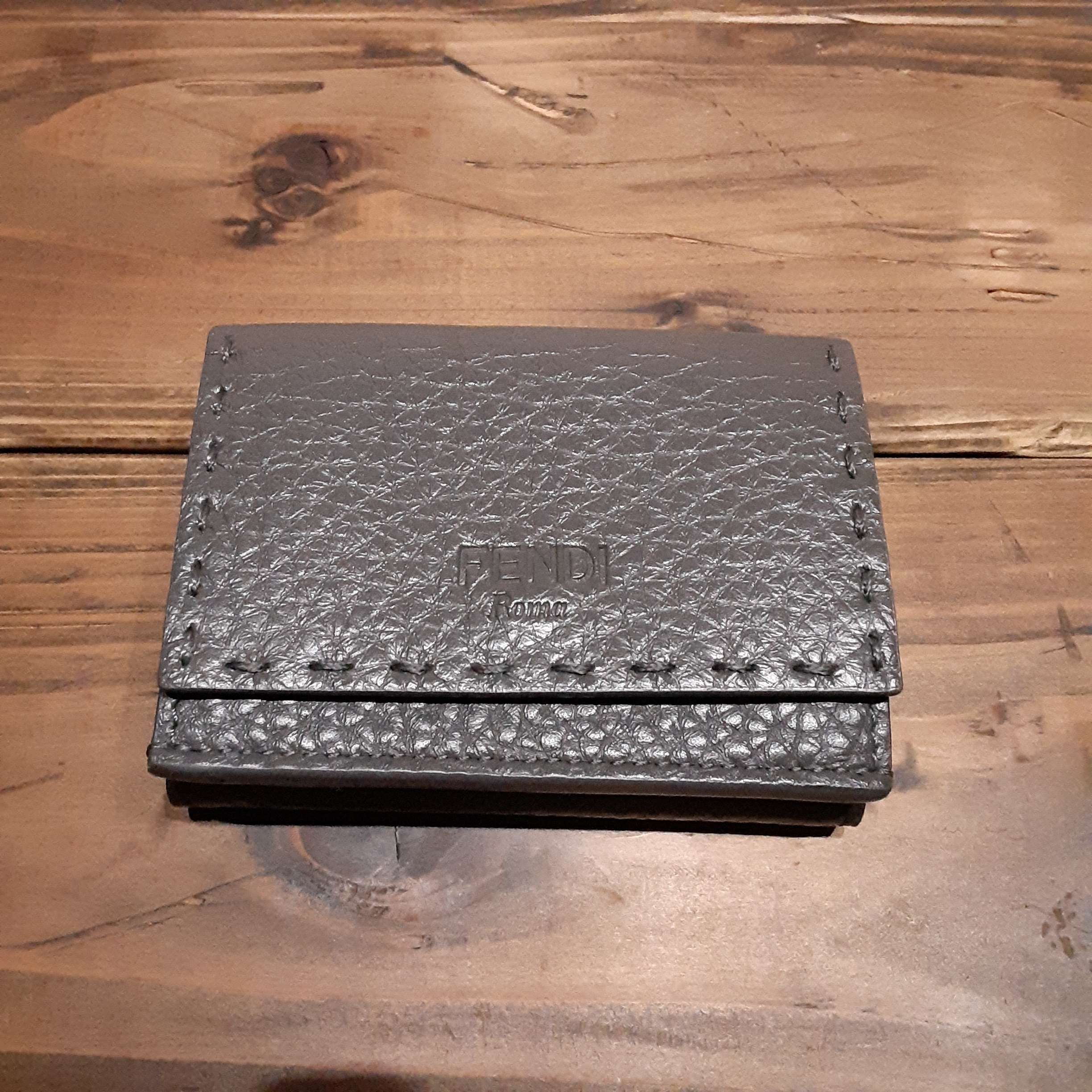 FENDI MICRO TRIFOLD WALLET GREY