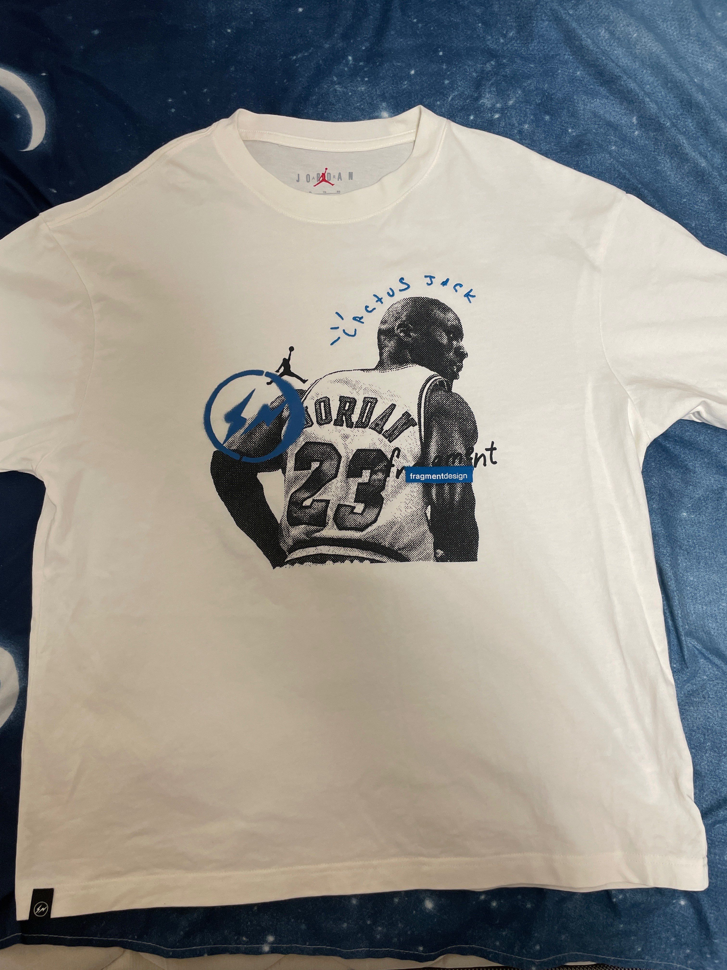 Air Jordan Travis Scott Fragment Tee "White"