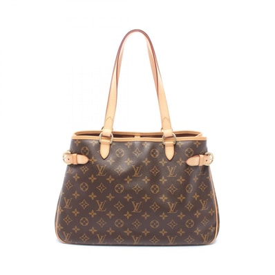 ルイ・ヴィトン LOUIS VUITTON バティニョール オリゾンタル ショルダーバッグ バッグ PVCコーティングキャンバス レザー モノグラム レディース ブラウン系 M51154 【中古】