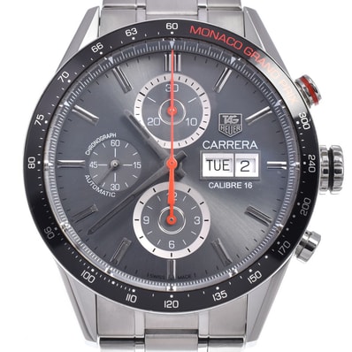 タグホイヤー TAG HEUER CV2A1M カレラ タキメーター モナコグランプリ 世界限定4000本 自動巻き メンズ 美品 腕時計 N#148709