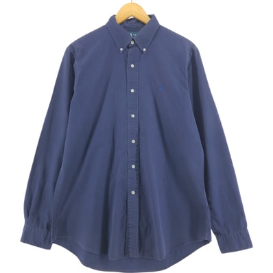 古着 ラルフローレン Ralph Lauren CUSTOM FIT 長袖 ボタンダウンシャツ メンズL相当/eaa513247
