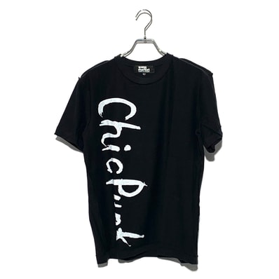black market COMME des GARCONS ChicPunk PRINT SS TEE Black