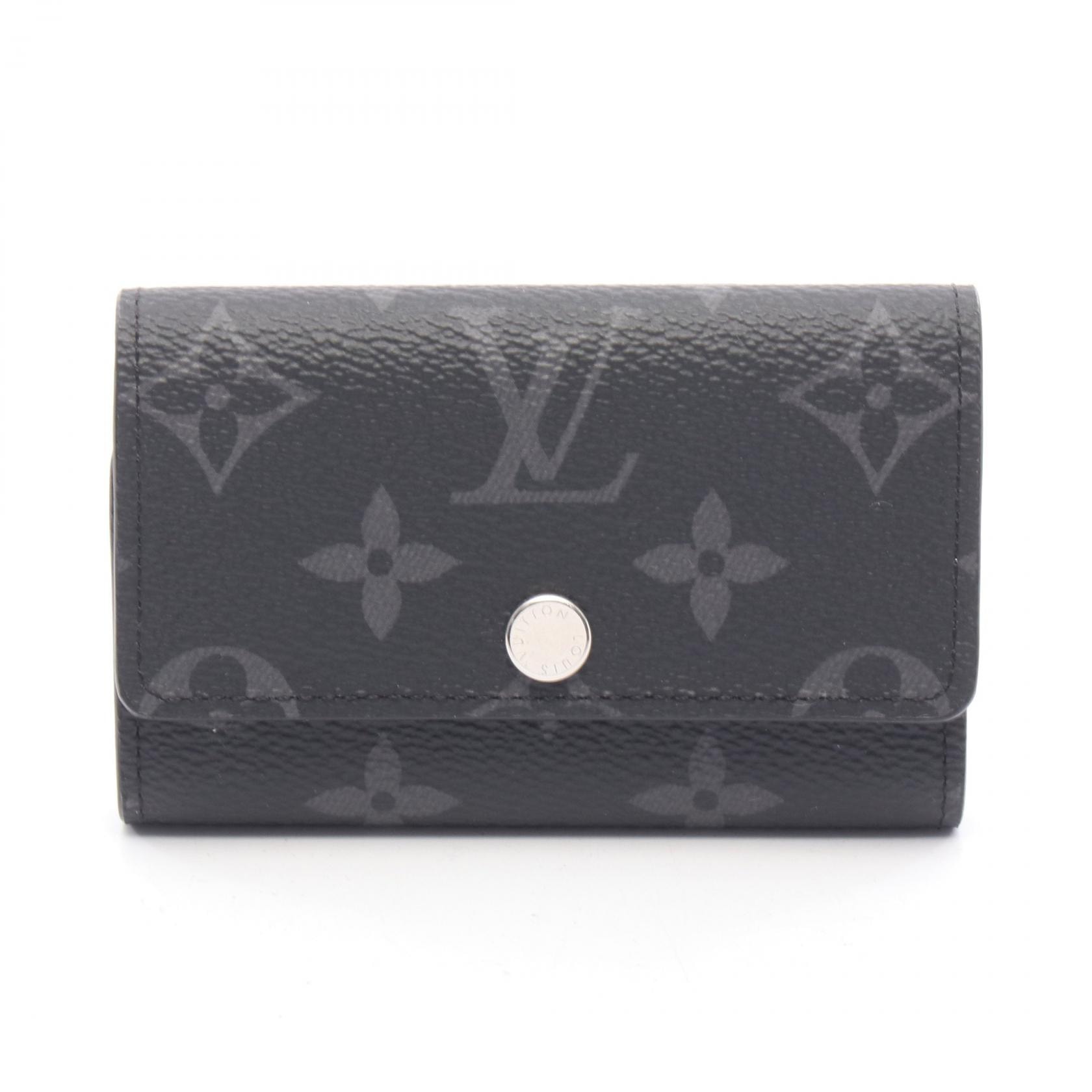 ルイ・ヴィトン LOUIS VUITTON ミュルティクレ6 キーケース アクセサリー キャンバス PVC モノグラム・エクリプス メンズ ブラック系 M82603 【中古】