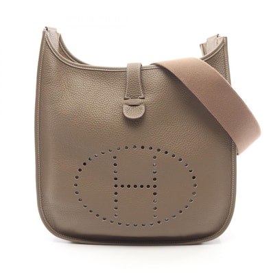 エルメス HERMES エヴリン 3 トロワ GM ショルダーバッグ バッグ レザー トリヨンクレマンス トリヨンクレマンス エトゥープ Z刻印(2021年製造) レディース グレー系 【中古】