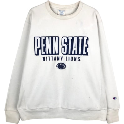 古着 チャンピオン Champion REVERSE WEAVE リバースウィーブ PENN STATE ペンシルベニア州立大学 カレッジスウェットシャツ トレーナー メンズL相当/eaa671913