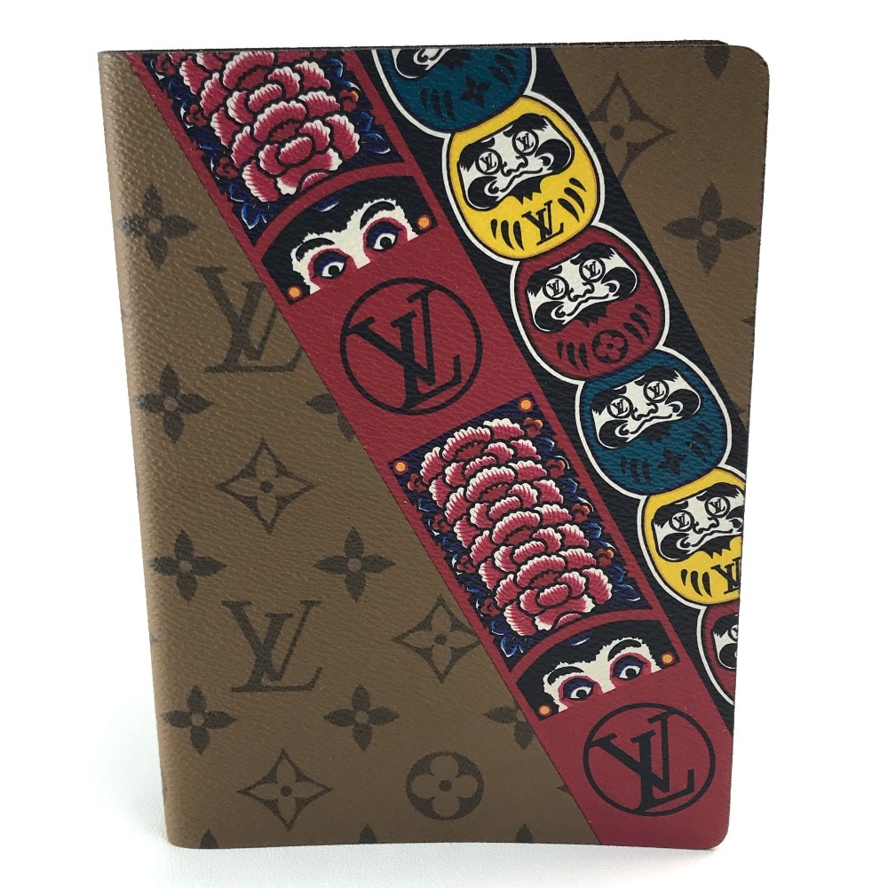 ルイヴィトン LOUIS VUITTON カイエ・クレマンス GI0233 モノグラム 山本寛斎 歌舞伎 達磨 ノートブック モノグラムキャンバス ライトブラウン