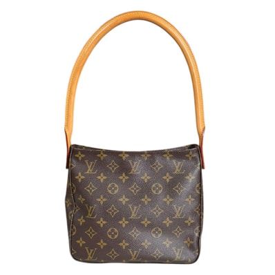 ルイヴィトン ルーピングMM モノグラム ショルダーバッグ モノグラムキャンバス M51146 ブラウン レディース LOUIS VUITTON 中古