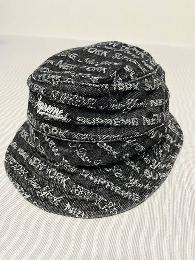 Supreme Multi Type Jacquard Denim Crusher "Black"