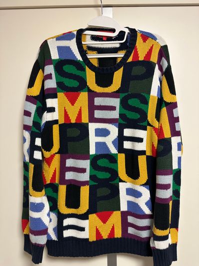 Supreme Big Letters Sweater "Multicolor"